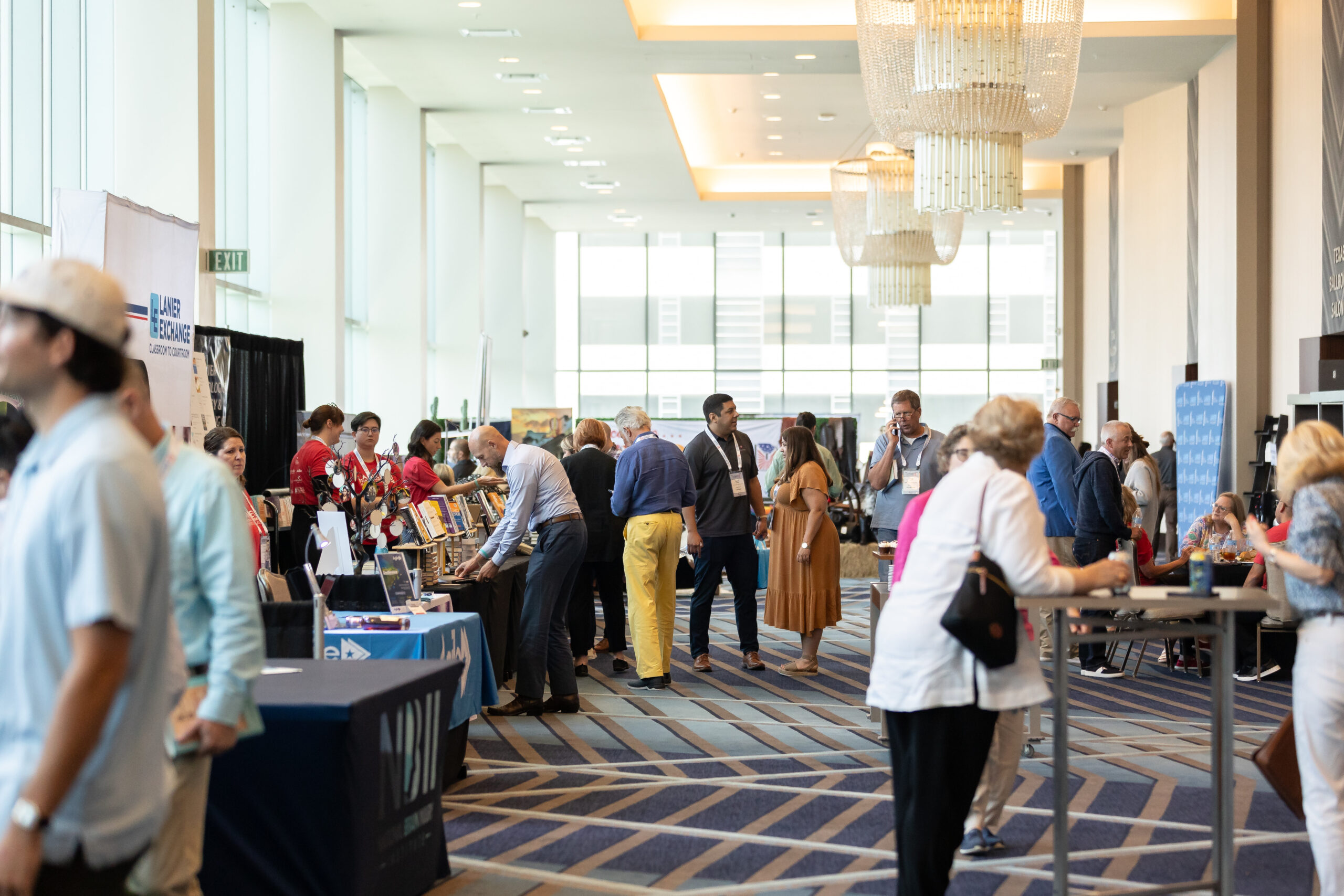 A crowd of attendees at the Lanier Trial Academy