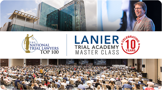 The promo image for Lanier Trial Academy Master Class, featuring the 10 year anniversary.